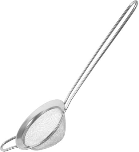 HOLIDYOYO Setaccio Inossidabile Per Farina e Zucchero Velo Rete Fine Per Uso Domestico Strumento Pratico e Resistente Per Cucinare e Dolci ø
