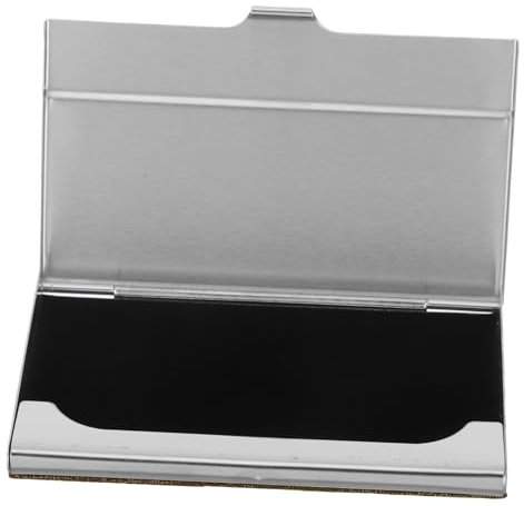 Parliky Visitenkartenbox Aus Edelstahl Tragbar Visitenkartenetui Für Herren Visitenkartenetuis Inhaber Gravieren Silber Schlanker Kartenhalter Metallisch Coffee Rostfreier Stahl