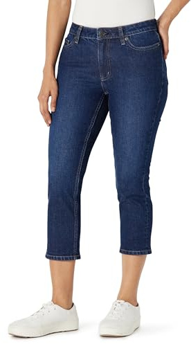 Amazon Essentials Women's Medium-Stretch Slim-Fit Mid-Rise Capri Jeans