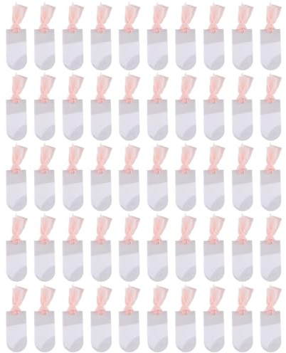 ivamulie Lot de 50 cartes de mariage en acrylique givré - Plaque nominative en acrylique - Arc - Vide - Décoration de mariage - Cartes de siège - Cartes de table DIY A