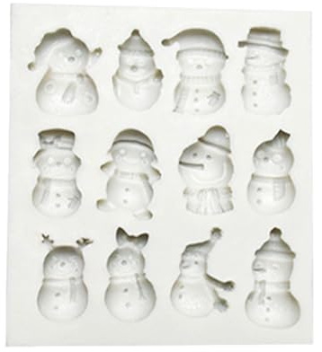 Stampi in silicone per cioccolatini e fondente, serie natalizia, stampi da forno in silicone, strumenti per decorare torte, stampi per cioccolatini natalizi