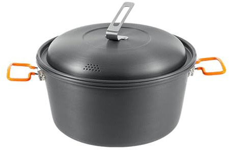 Watreketal Cucinare Pentole con Zuppa con Coperchio per Picnic in Campeggio E Caccia Alluminio Lega Alluminio da Caccia Barbecue Zuppa Esterna
