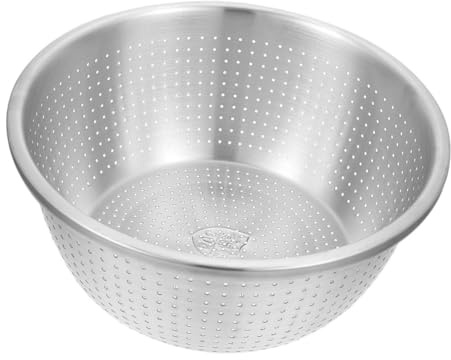 Cabilock Colino in Acciaio con Design Impilabile Scolapasta Resistente per Frutta e Ciotola Lavapasta in Acciaio Spesso per Cucina