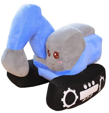 Bagger-Set gefüllt - 10inc Cartoon Baufahrzeug für Kinder Erwachsene Geschenk Kuschelpuppen | Birthday Chil