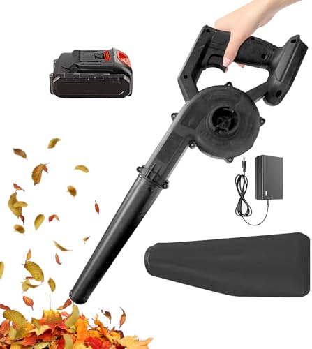 Souffleur de Feuilles pour Entretien de Pelouse - 12000 Tr/min Sans Fil Puissant Rechargeable | Souffleur Électrique De Feuilles Et Neige Pour Terrasse,pour Extérieur, Terrasse, Véranda, Voiture, Neig