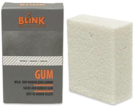 BLINK Wildleder- & Nubukradierer – Suede & Nubuck Eraser zur schonenden Trockenreinigung & Fleckenentfernung – Reinigungsradierer für Schuhe aus Wildleder und Nubuk