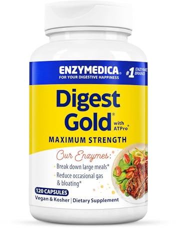 Enzymedica Digest Gold, Maximum Strength, ATPro Energy Support - 120 Caps