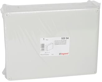 Legrand 092094 Boîte de Dérivation Rectangulaire pour Presse-Étoupe Plexo, Dimensions 360mm x 270mm x 124mm, Gris