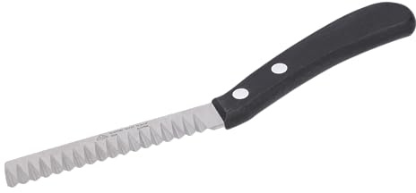 STUBAI hochwertiges Buntschneidemesser 100 mm | Gemüsemesser mit Wellenschliff