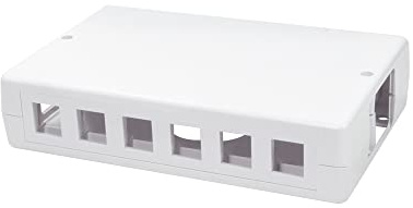 LogiLink Professional NK4033 - Aufputz-Leergehäuse für 6 oder 12 Keystone Module