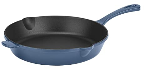 Cuisinart CI22-24BG Chef's Classic Enameled Cast Iron Round Fry Pan, Provencal Blue