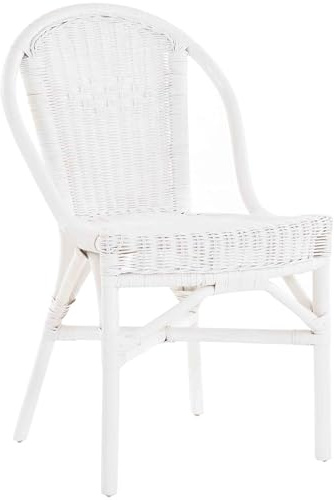 Rattanstuhl Klassik Weiss Korb Küchenstuhl Esszimmer Stuhl Korbstuhl Natur Rattan Esszimmerstuhl