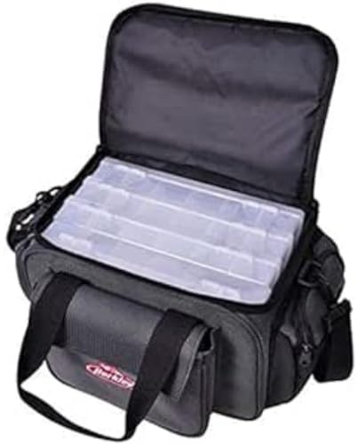 Berkley Ranger Luggage - Fishing Bags with Tackle Boxes and Spacers - Non Corrosive Zipslides, Small - Mini, Grey
