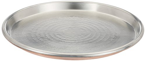 Vigor Blinky 94080-45 flache runde Pfanne aus verzinntem Kupfer, Randhöhe 3 cm, Durchmesser 45 cm