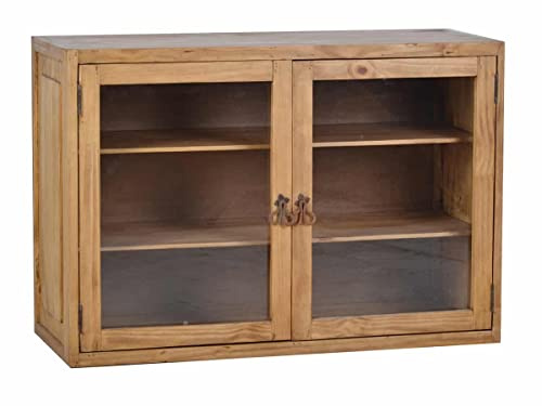 MiaMöbel Hängeschrank Mexico Möbel 96x66x38 cm Landhausstil Massivholz Pinie Honig