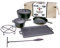 Jimbeam Jim Beam Gusseisernes Kochset Dutch Oven 9tlg in Holztruhe JB0185