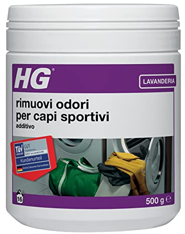 HG Additivo per Detersivo contro gli Odori Sgradevoli dei Capi Sportivi – Confezione da 500 g (133050108)