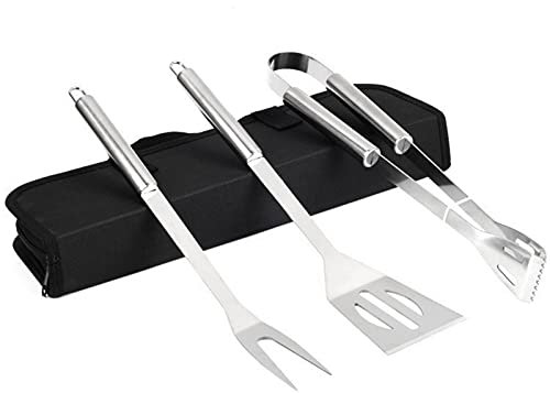 WWYL Grillbesteck Set, BBQ Tool Set, BBQ Grill Edelstahl BBQ Zubehör Outdoor Grillbesteck-Set BBQ Grill Zubehör Set Für Camping Perfekt Für Camping/Geschenk (Paket A)