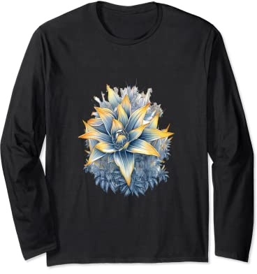 Agave Americana Century Plant Maguey American Aloe Succulent Long Sleeve T-Shirt