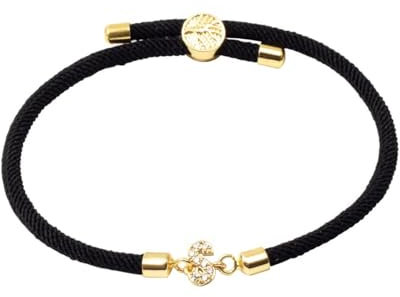 LIUYUYOUGO Handgemachtes Armband,Initialen Armband Für Frauen Und Männer Zirkonia Charm Armbänder Mit Dem Buchstaben Az Modische Passende Paar Armbänder Handgefertigt Verstellbar Schwarzes Seil