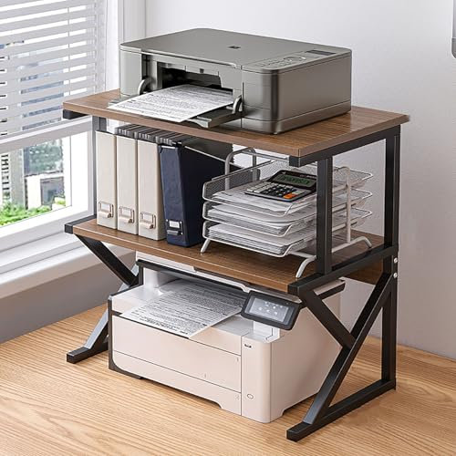 Kaverno Audio Rack HiFi Regal, 2/3-Stufiger Av-Medienständer, Etagen Stereo-Komponenten-Rack/Schrank, HiFi Ständer Av Regal, HiFi-Audioschrank, Audiovisuelle Regale(Brown,54 * 37 * 68.5cm)