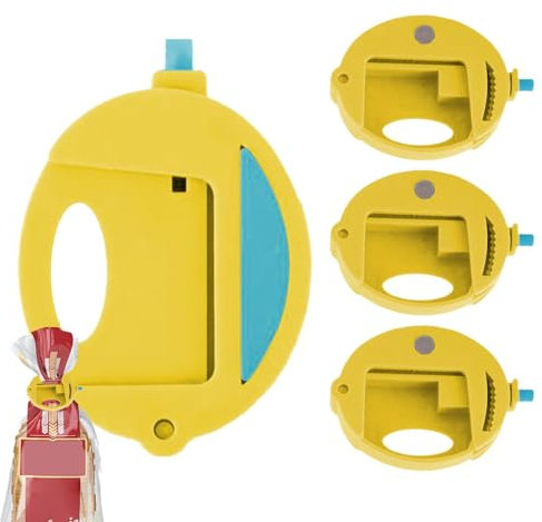 Bag Clips for Food Storage - Set of 4 Bread Bag Sealing Clips, Tighten and Lock Bread Bags Clips for Food Storage | Food Clips for Food Storage