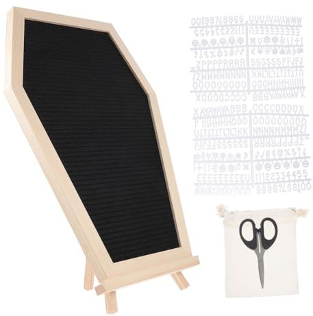 IMIKEYA Holztafelbuchstaben Stehend Message Board Für Büro Memo Tafel Gartenschilder Bastelarbeiten Dekoration Notiztafel Verschleißfeste Kreidetafel