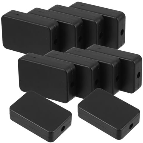 KICHOUSE 10pcs Battery Junction Box Electrical Enclosure for Electronics Box Abs Circuit Projects Heat Dissipation