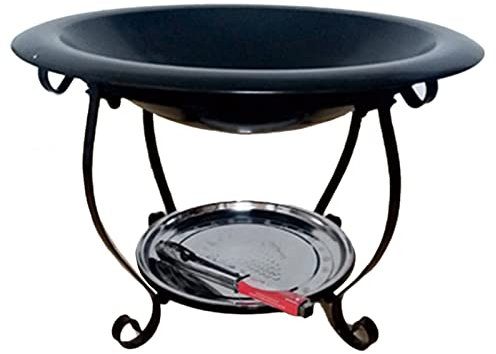 Foyer intérieur cour bol pour charbons/bûches/bois feu de camp fête bassin poêle jardin terrasse barbecue grill chauffage de la pièce (couleur : foyer uniquement)