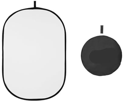 AMENGJ Pliable Reflecteur Lumiere Diffuseur Photo Pliable et Portable à réflecteur Blanc Transparent Multi-disques ovales for Studio Photo(60x 90cm)