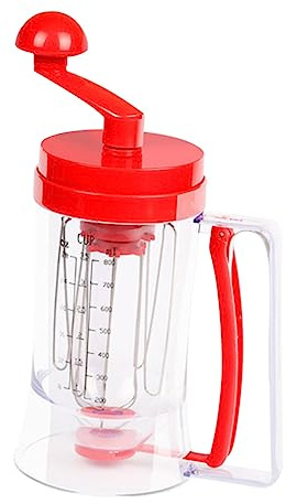 DINHEAROM Dispenser Manuale per Impasto e Dosatore per Muffin in Mixer Interno, Erogazione Precisa e Impugnatura Ergonomica, per Dolci, Pancake e in Cucina Domestica