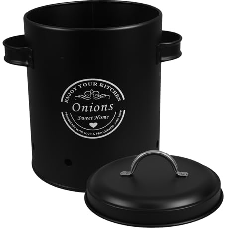 OUNONA Boîte De Rangement Pour Légumes Seau Aéré Pour Pommes De Terre Ail Et Oignons Conteneur Polyvalent De Cuisine Pour Conserver Fraîcheur Et Organiser Espace