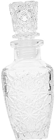 IMIKEYA Licorera De Cristal Transparente 250ml, Decantador De Whisky De Vidrio Grueso, Diseño Creativo y Práctico, Para Almacenamiento De Vino y Bebidas, Adecuado Para Uso Hogar y Eventos