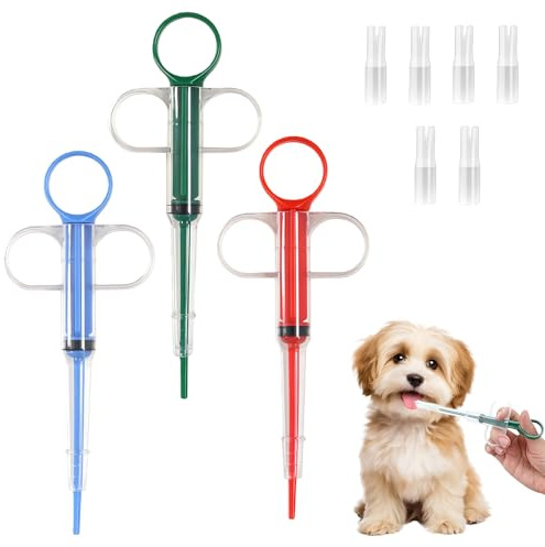 LUMOOM 3 Stück Tablettengeber für Katzen, Tabletteneingeber Katze, Tablette Feeder, Medikamenten Feeder, Tabletteneingeber auch für kleine Hunde (A)