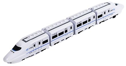 Pegciuho Elektronische Eisenbahn, Spielzeugeisenbahn, Kindereisenbahn Spielset, Spielzeug, Hochgeschwindigkeitseisenbahn für Kinder, 4 Wagen