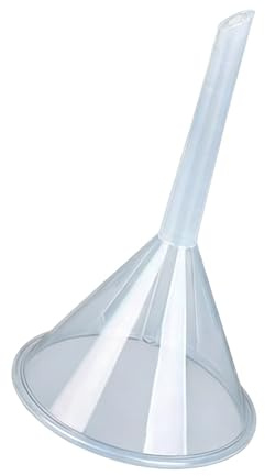 Embudo de boca grande para una rápida transferencia de líquidos, ideal para uso en cocina y laboratorio, con materiales de grado alimenticio, embudo de laboratorio