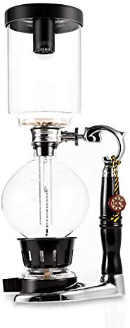 Yama Glass 5 Cup Tabletop Siphon (Syphon) (Alcohol Burner), 20-Ounce, Clear