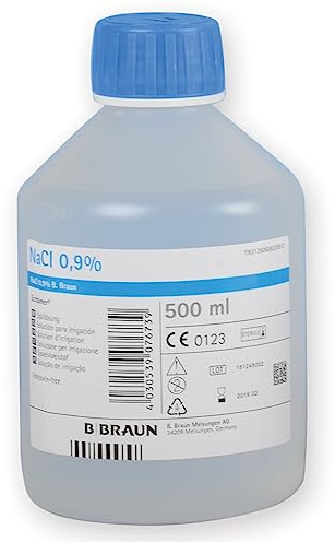 B-Braun – Ecotainer steril saltlösning för snabb sköljning med en hög volym av lösning, 500 ml, 36555
