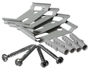 Liedeco Deckenclip für Flächenvorhangschienen 5 läufig | grau | 4 Stück