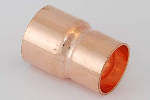 2x Kupferfitting Reduzier Muffe 35-28 mm 5243 a/i Lötfitting copper fitting CU