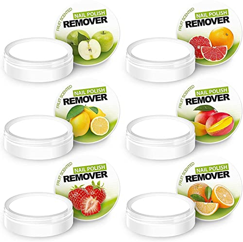 6 x Nail Polish Varnish Remover Tubes Acetone Free Fruity Scented UK Seller