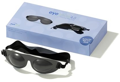 EyeEco Eyeseals 4.0 Sleep Mask – Charcoal – Moisturizing Eye Masks for Sleep, Keep Dry Air Out and Moisture in – Latex-Free Eye Mask Great for CPAP Users​