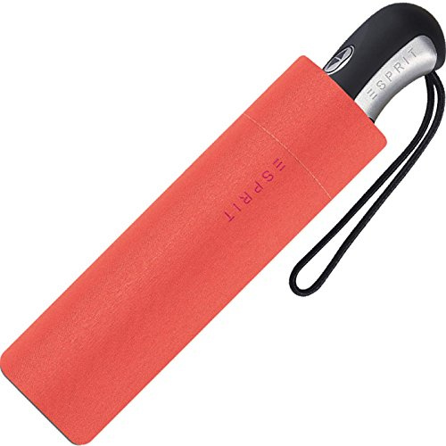 Esprit Damen Taschenschirm Easymatic3 mit Auf-Zu Automatik Herbst 2017 - hot Coral