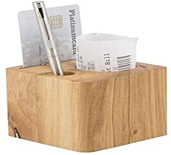 Securit Bloc-présentateur de factures en Bois, 7 x 8 x 8 cm