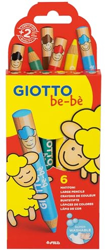 GIOTTO be-bè F469600 Jumbo Farbstifte, 6 Stück (1er Pack)