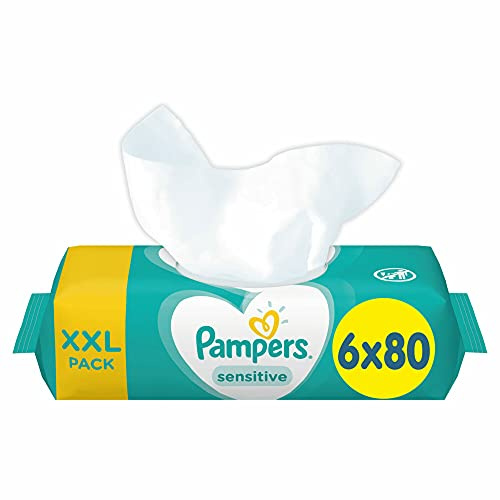 Pampers, 81687207 Sensitive Baby Feuchttücher, Weiß, 480 stück