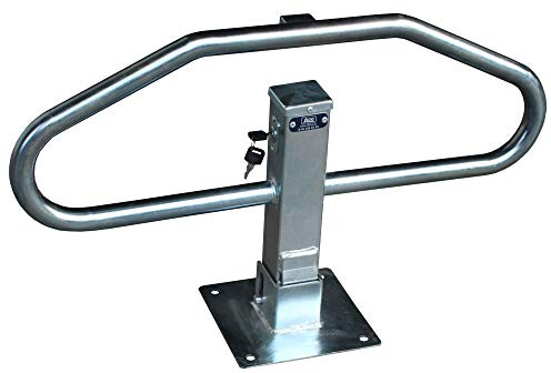 ADO - Barrera para aparcamiento abatible manual con cerradura, barreras para parking para reservar su plaza de aparcamiento (1- Barrera)