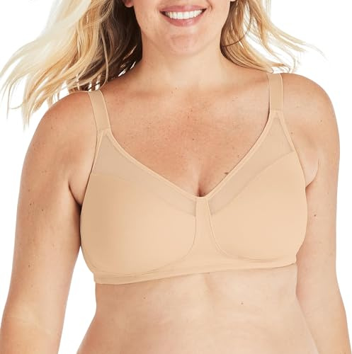 Playtex Minimizzatore lisciante da Donna 18 Ore Wirefree Reggiseno Minimizer, Nude, 5E
