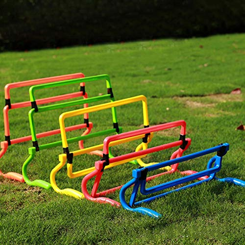 Set di ostacoli per la velocità, 5 pezzi Ostacoli per l'agilità regolabili in altezza Ostacoli per l'allenamento di calcio Agilità Attrezzatura per l'allenamento della velocità per il calcio, Fitness