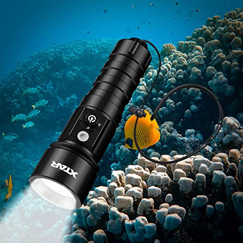 XTAR D26 U3 1100 hohe Lumen Tauch-Taschenlampe, IPX8, wasserdicht, 4 Modi, Taucherlampe, LED-Taschenlampe für Outdoor, Unterwasser, Tiefsee-Höhle bei Nacht, täglicher Gebrauch